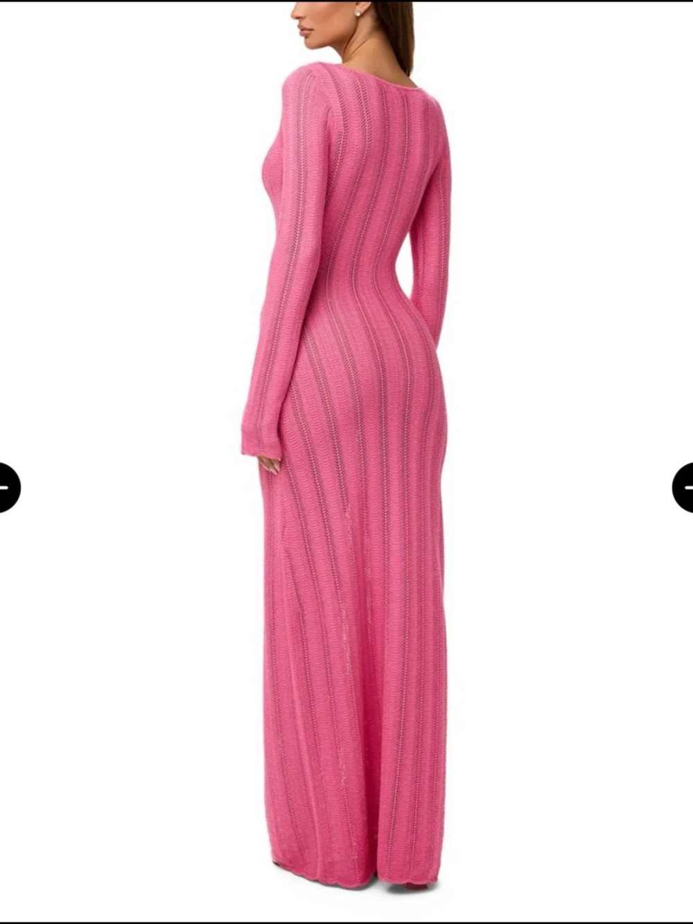 Naked Wardrobe Long Sleeve Knit Maxi Dress - Picture 5 of 11